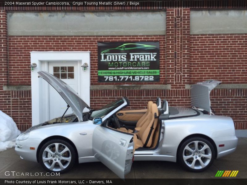 Grigio Touring Metallic (Silver) / Beige 2004 Maserati Spyder Cambiocorsa