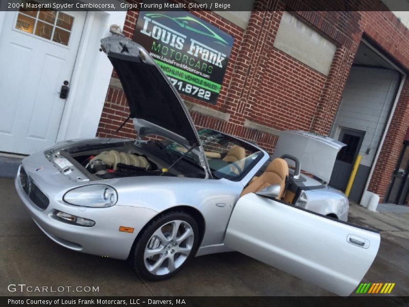 Grigio Touring Metallic (Silver) / Beige 2004 Maserati Spyder Cambiocorsa