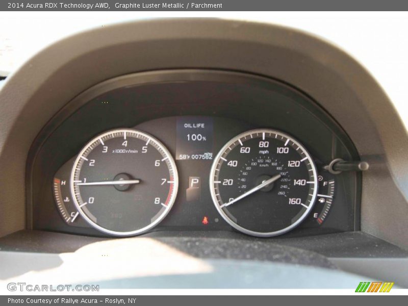 Graphite Luster Metallic / Parchment 2014 Acura RDX Technology AWD