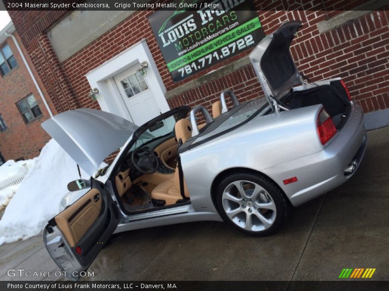 Grigio Touring Metallic (Silver) / Beige 2004 Maserati Spyder Cambiocorsa