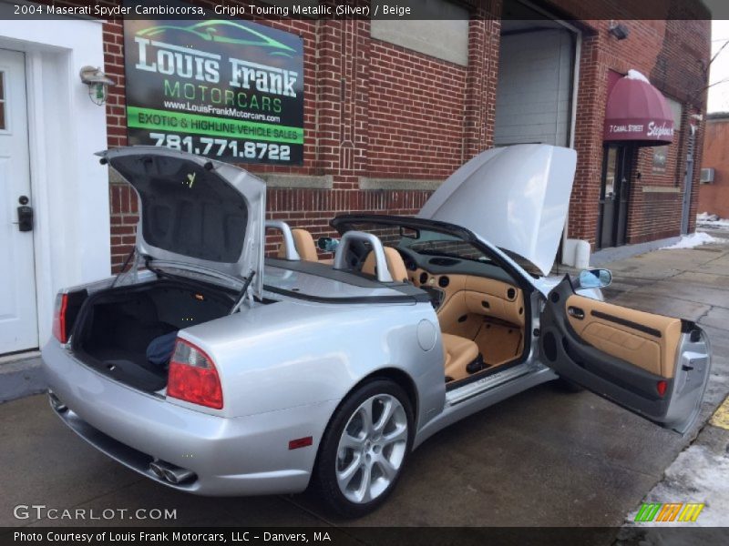 Grigio Touring Metallic (Silver) / Beige 2004 Maserati Spyder Cambiocorsa