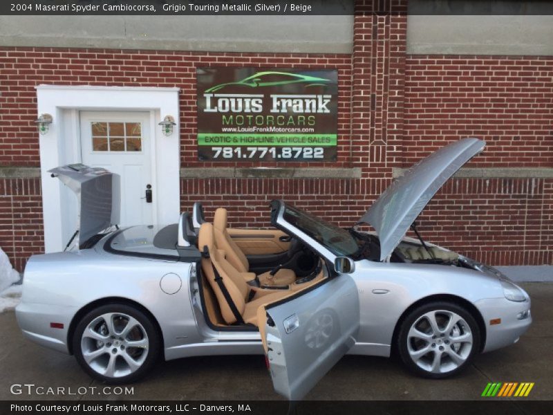 Grigio Touring Metallic (Silver) / Beige 2004 Maserati Spyder Cambiocorsa