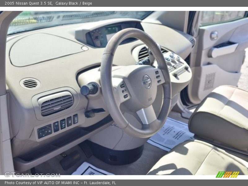 Galaxy Black / Beige 2005 Nissan Quest 3.5 SE