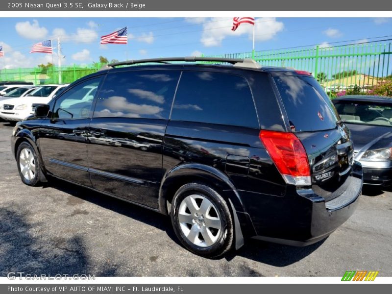 Galaxy Black / Beige 2005 Nissan Quest 3.5 SE