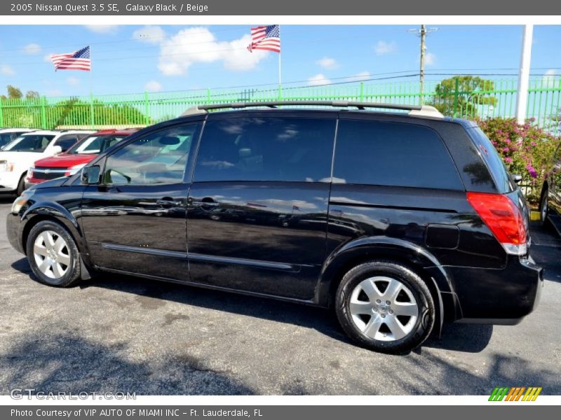 Galaxy Black / Beige 2005 Nissan Quest 3.5 SE