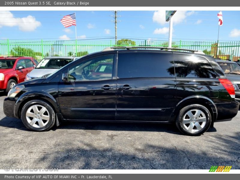 Galaxy Black / Beige 2005 Nissan Quest 3.5 SE