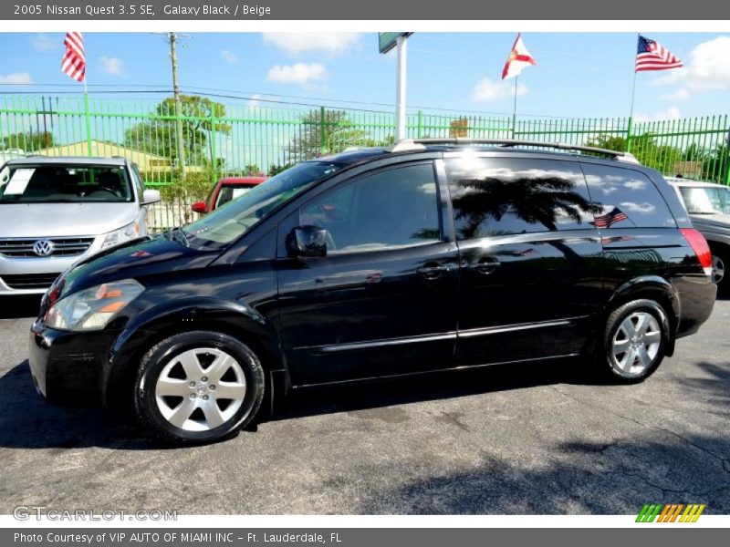 Galaxy Black / Beige 2005 Nissan Quest 3.5 SE