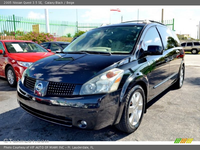 Galaxy Black / Beige 2005 Nissan Quest 3.5 SE