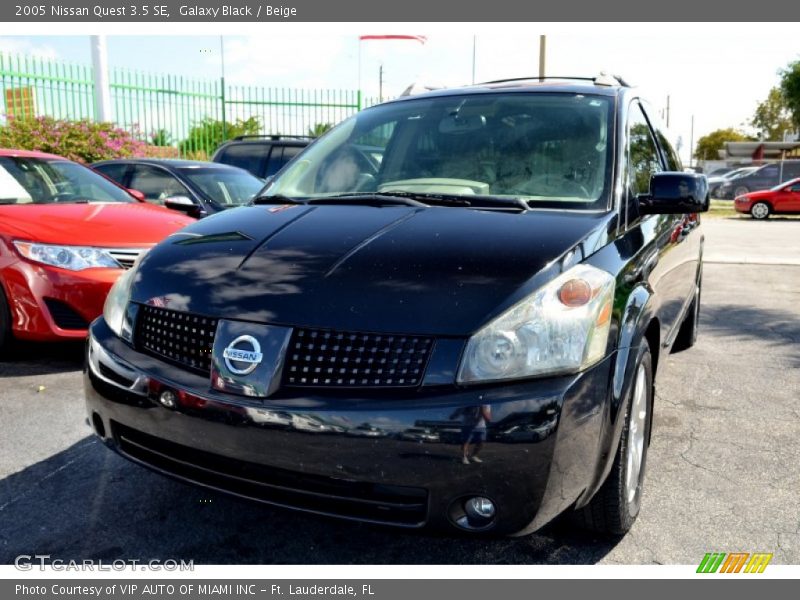 Galaxy Black / Beige 2005 Nissan Quest 3.5 SE