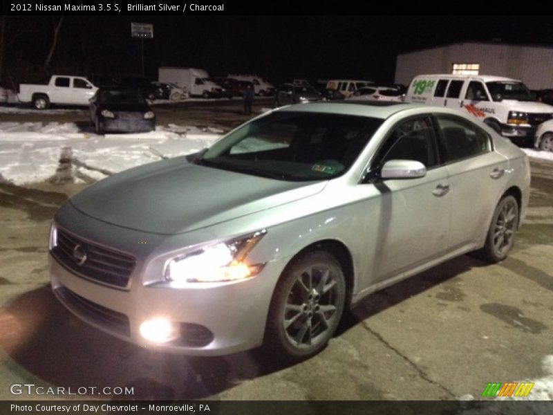 Brilliant Silver / Charcoal 2012 Nissan Maxima 3.5 S