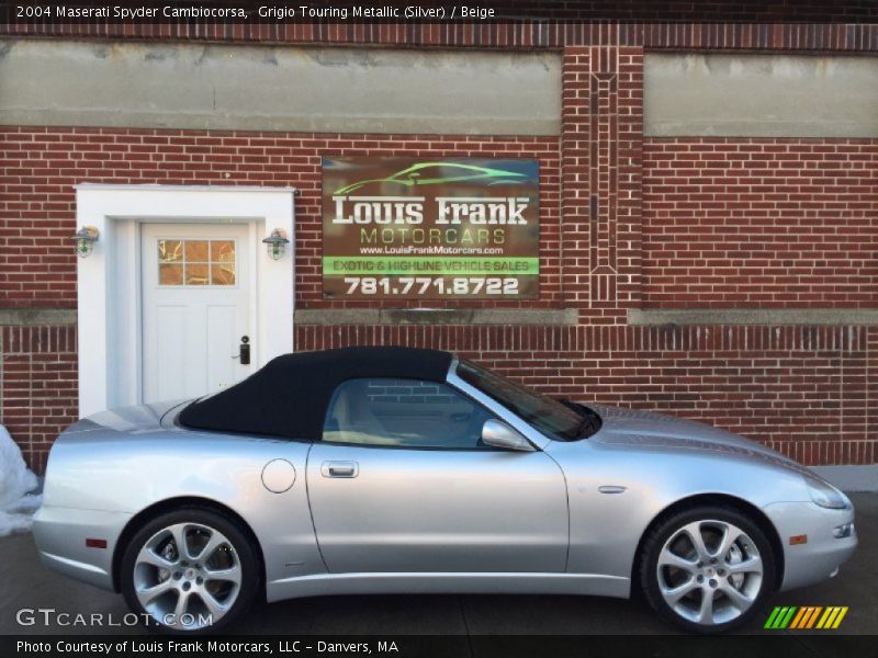Grigio Touring Metallic (Silver) / Beige 2004 Maserati Spyder Cambiocorsa