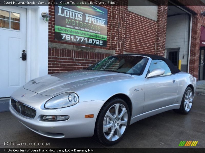 Grigio Touring Metallic (Silver) / Beige 2004 Maserati Spyder Cambiocorsa