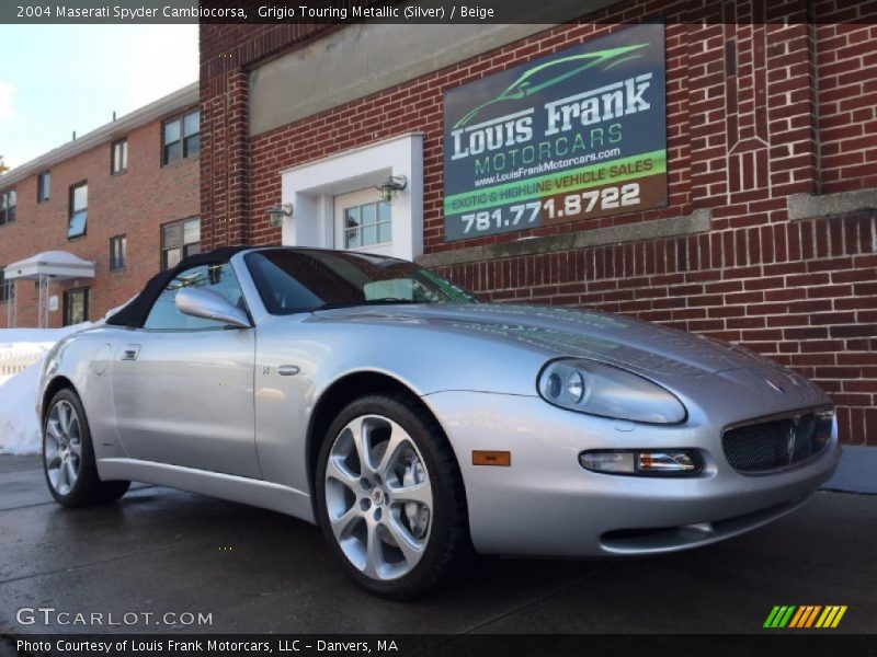 Grigio Touring Metallic (Silver) / Beige 2004 Maserati Spyder Cambiocorsa