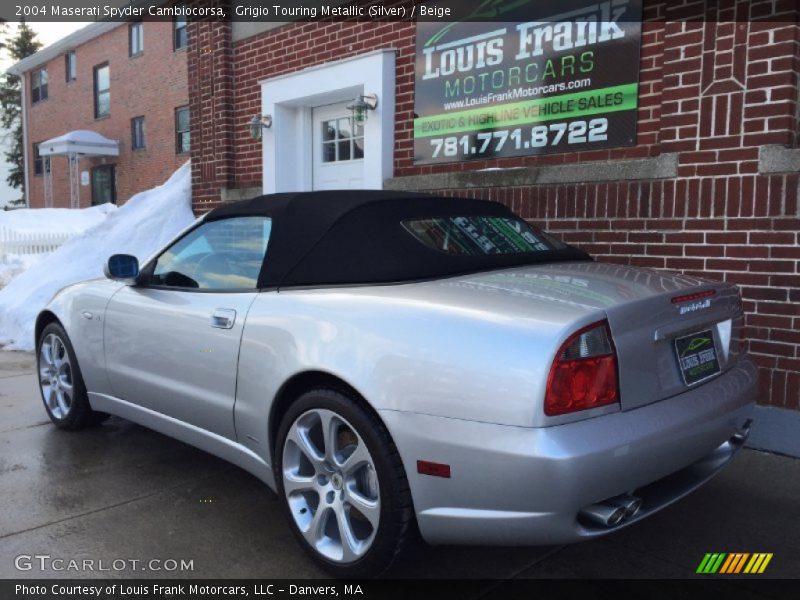 Grigio Touring Metallic (Silver) / Beige 2004 Maserati Spyder Cambiocorsa