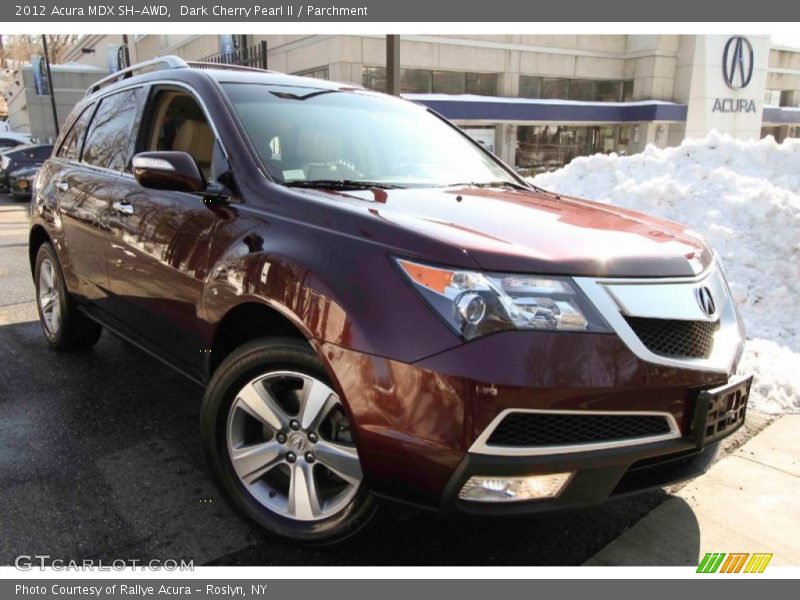 Dark Cherry Pearl II / Parchment 2012 Acura MDX SH-AWD