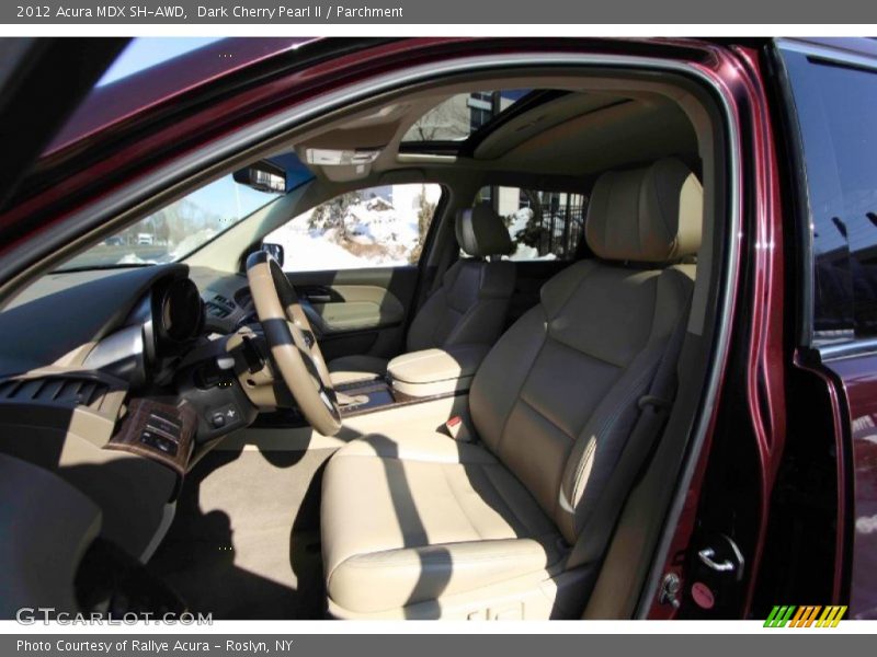 Dark Cherry Pearl II / Parchment 2012 Acura MDX SH-AWD