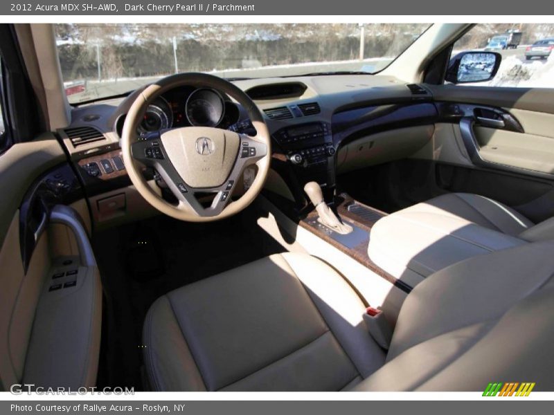 Dark Cherry Pearl II / Parchment 2012 Acura MDX SH-AWD