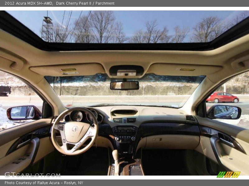 Dark Cherry Pearl II / Parchment 2012 Acura MDX SH-AWD