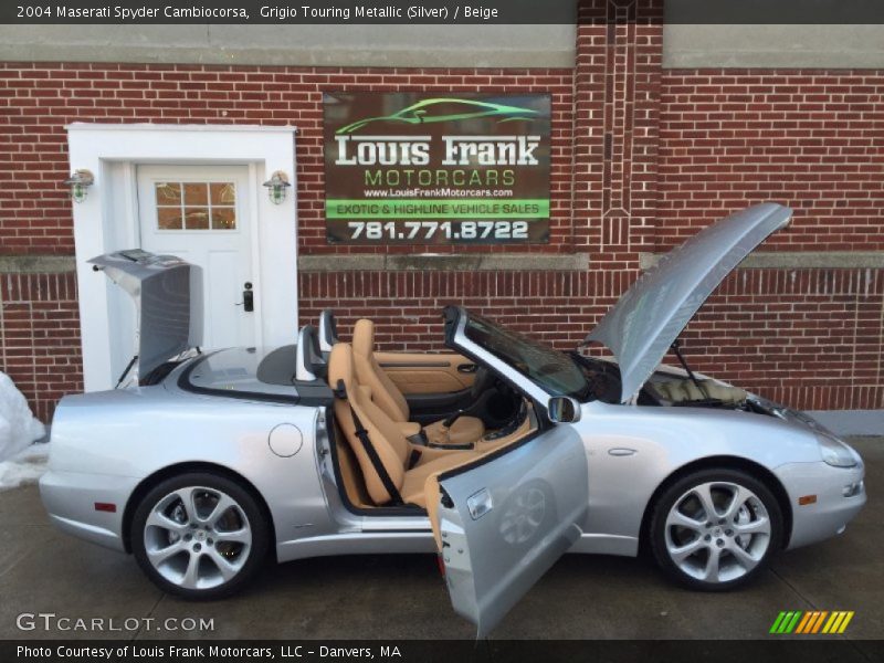 Grigio Touring Metallic (Silver) / Beige 2004 Maserati Spyder Cambiocorsa