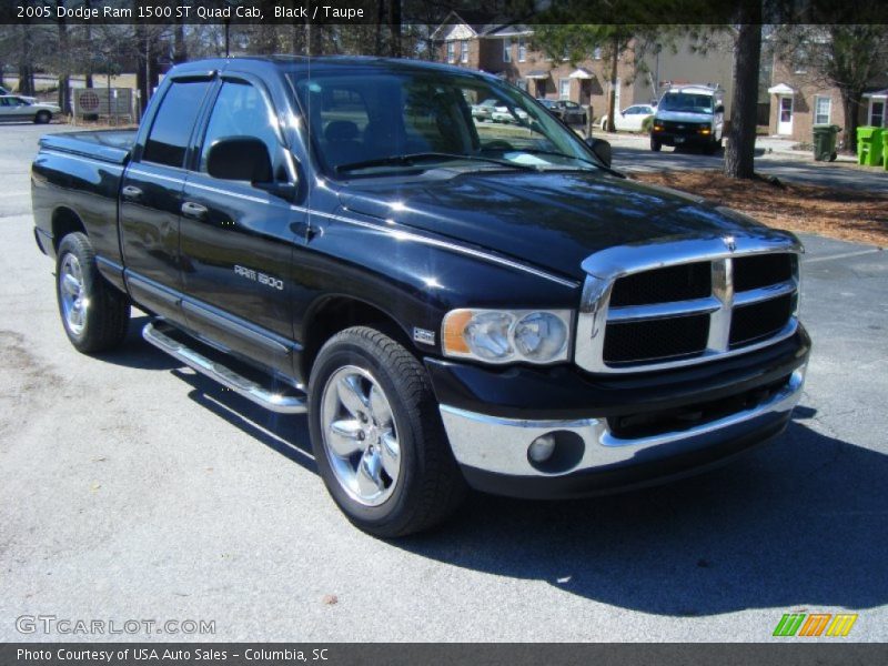 Black / Taupe 2005 Dodge Ram 1500 ST Quad Cab