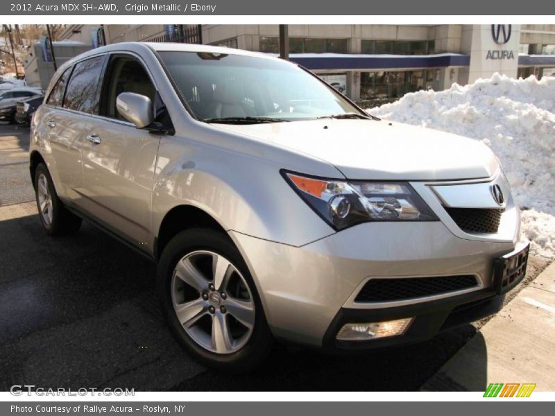 Grigio Metallic / Ebony 2012 Acura MDX SH-AWD