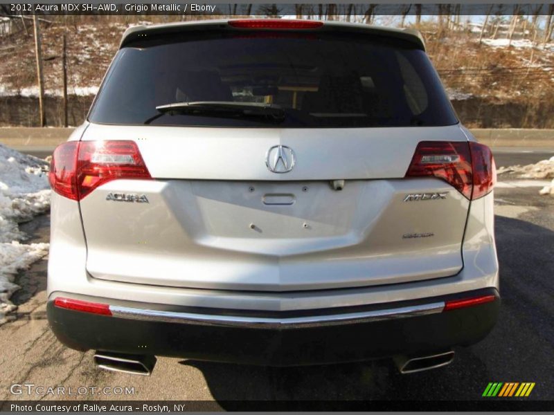Grigio Metallic / Ebony 2012 Acura MDX SH-AWD