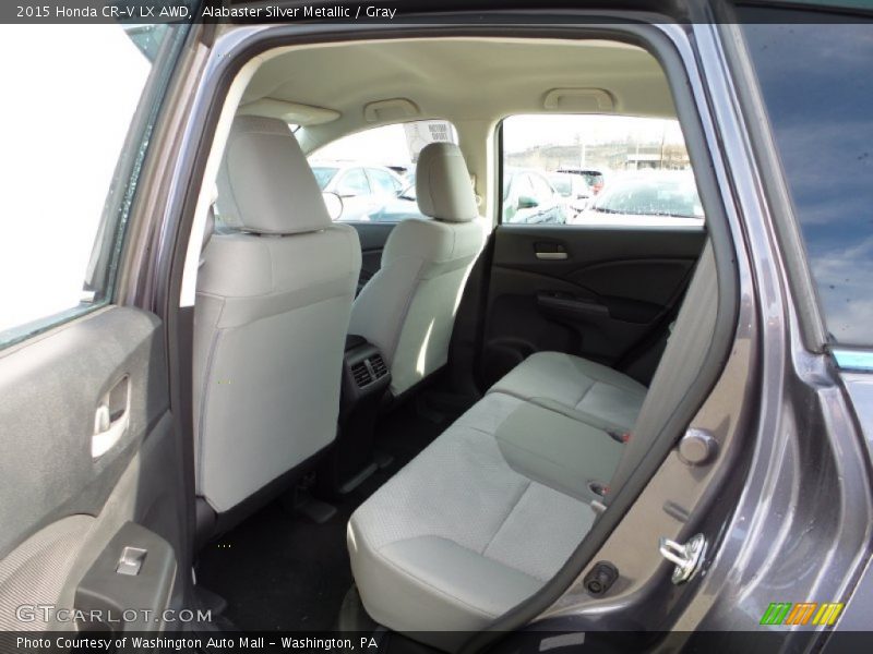 Alabaster Silver Metallic / Gray 2015 Honda CR-V LX AWD