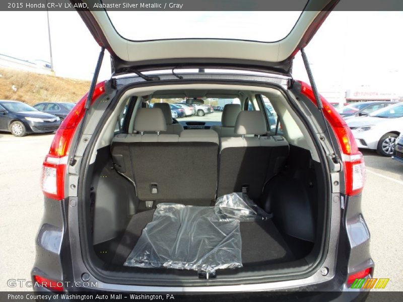 Alabaster Silver Metallic / Gray 2015 Honda CR-V LX AWD