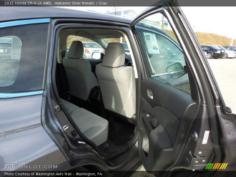 Alabaster Silver Metallic / Gray 2015 Honda CR-V LX AWD
