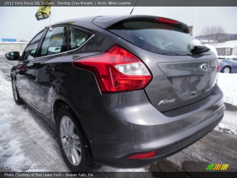 Sterling Grey Metallic / Arctic White Leather 2012 Ford Focus SEL 5-Door