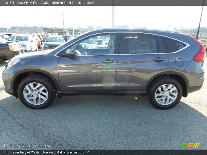 Modern Steel Metallic / Gray 2015 Honda CR-V EX-L AWD