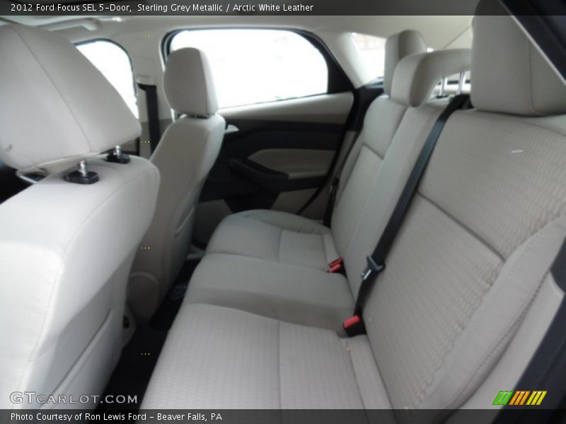 Sterling Grey Metallic / Arctic White Leather 2012 Ford Focus SEL 5-Door