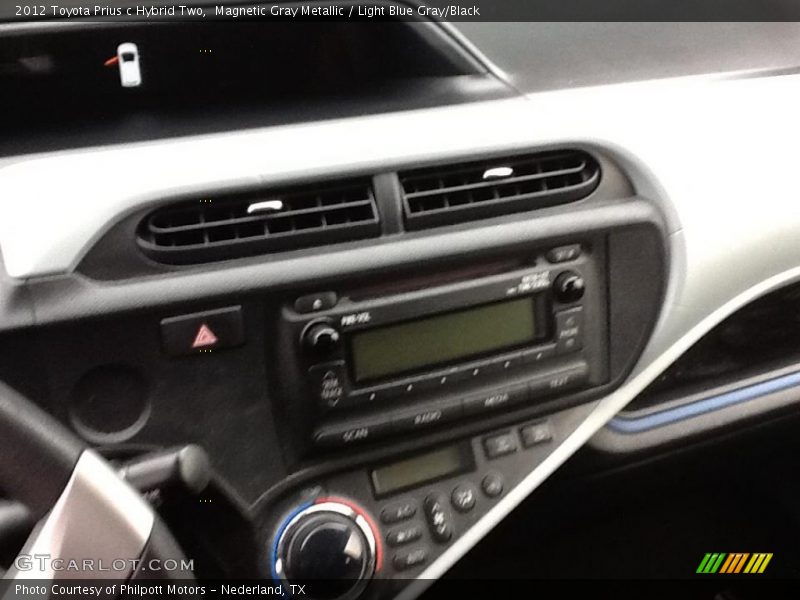 Magnetic Gray Metallic / Light Blue Gray/Black 2012 Toyota Prius c Hybrid Two