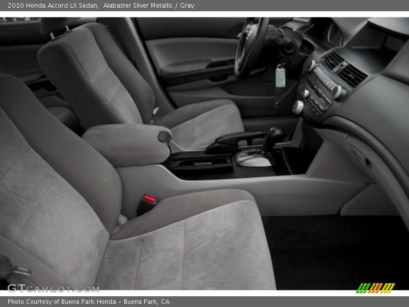 Alabaster Silver Metallic / Gray 2010 Honda Accord LX Sedan