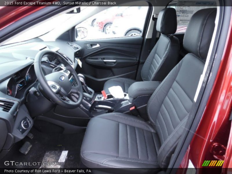 Sunset Metallic / Charcoal Black 2015 Ford Escape Titanium 4WD