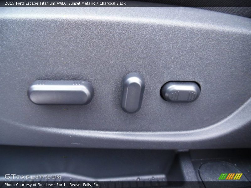Sunset Metallic / Charcoal Black 2015 Ford Escape Titanium 4WD