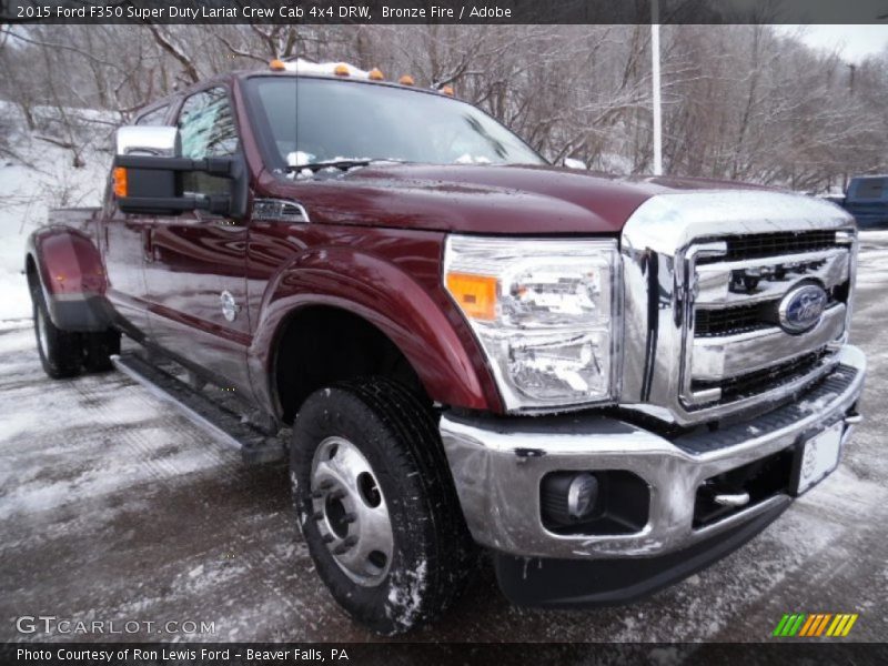 Bronze Fire / Adobe 2015 Ford F350 Super Duty Lariat Crew Cab 4x4 DRW
