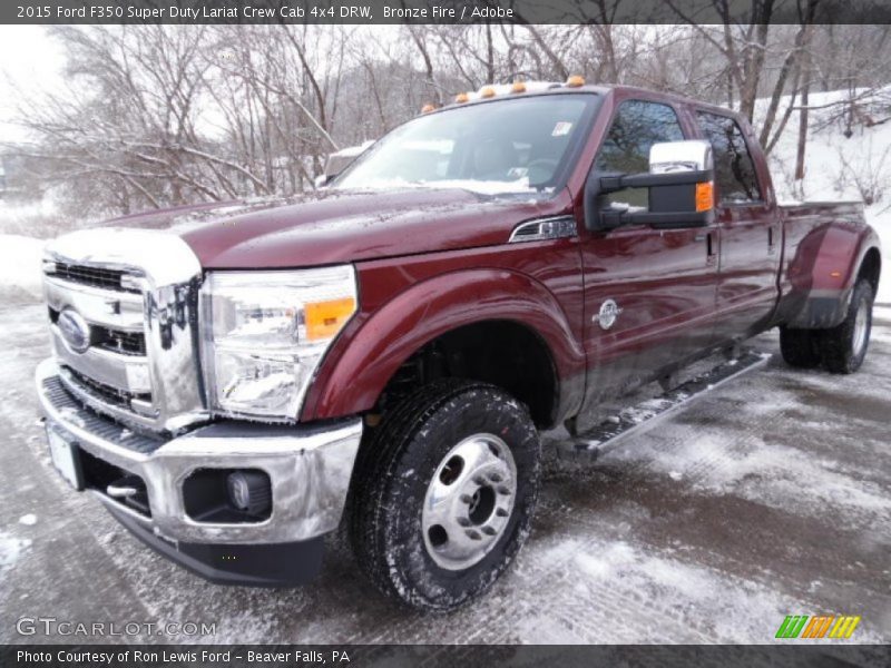 Bronze Fire / Adobe 2015 Ford F350 Super Duty Lariat Crew Cab 4x4 DRW