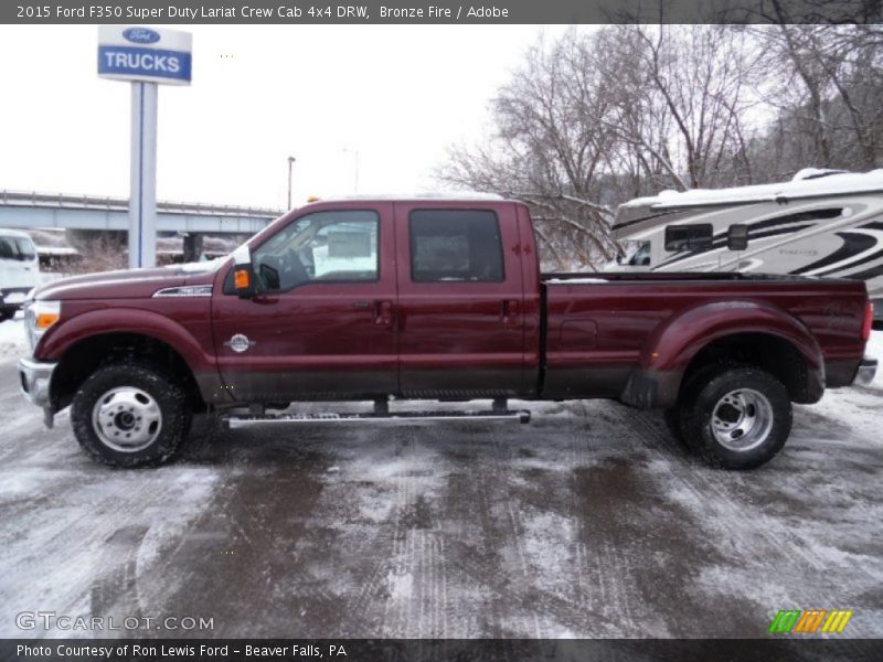 Bronze Fire / Adobe 2015 Ford F350 Super Duty Lariat Crew Cab 4x4 DRW