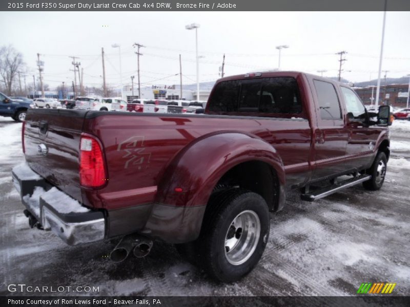 Bronze Fire / Adobe 2015 Ford F350 Super Duty Lariat Crew Cab 4x4 DRW
