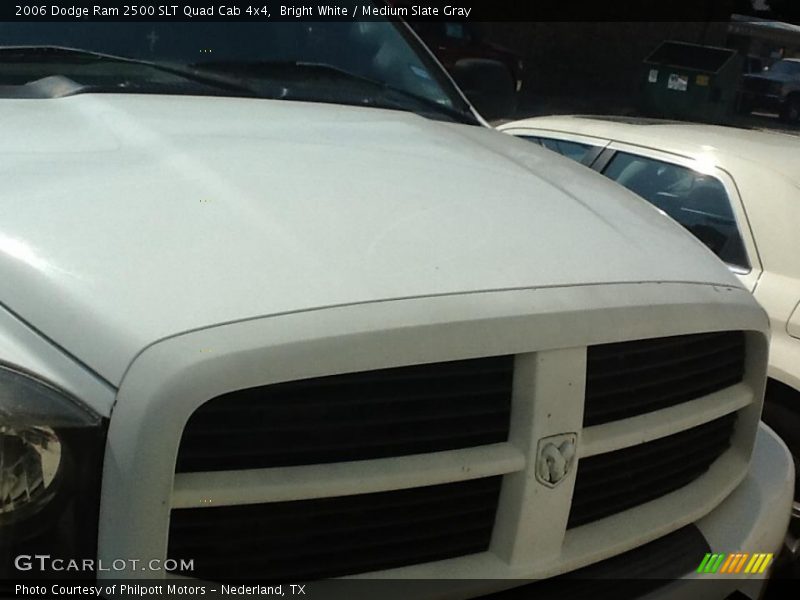 Bright White / Medium Slate Gray 2006 Dodge Ram 2500 SLT Quad Cab 4x4