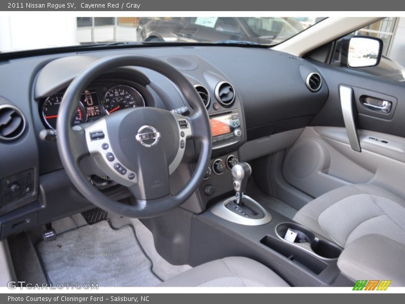 Cayenne Red / Gray 2011 Nissan Rogue SV