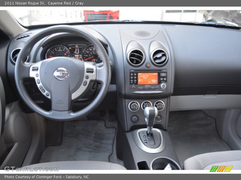 Cayenne Red / Gray 2011 Nissan Rogue SV