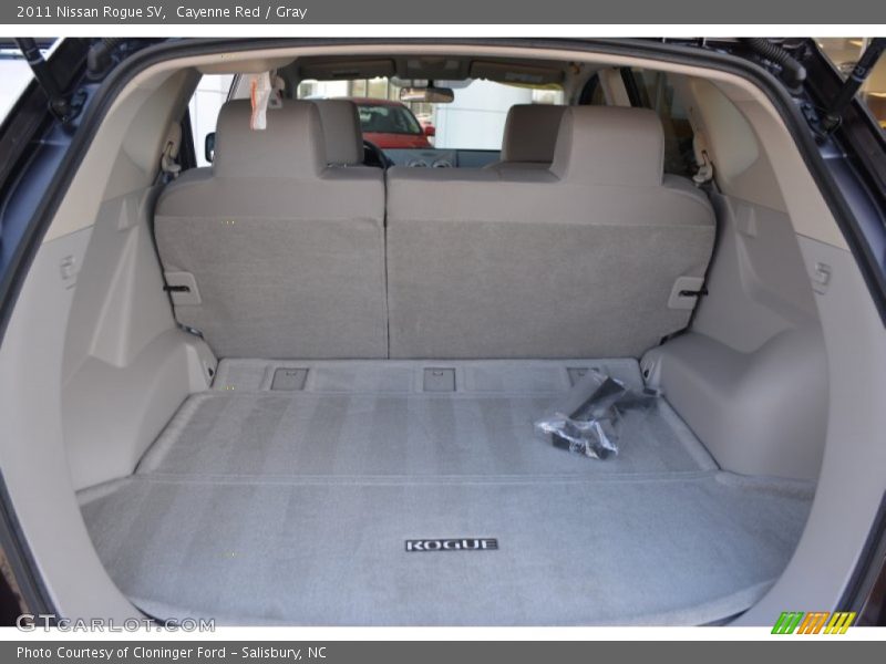 Cayenne Red / Gray 2011 Nissan Rogue SV