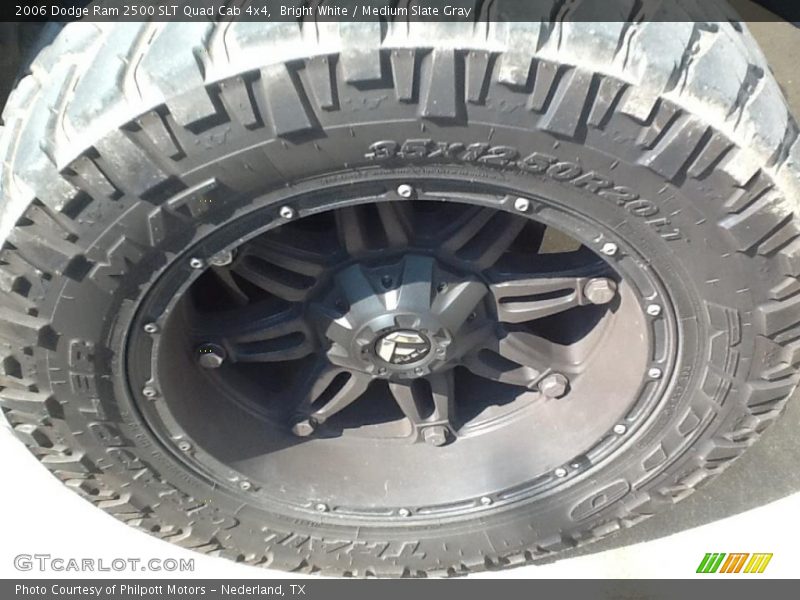 Bright White / Medium Slate Gray 2006 Dodge Ram 2500 SLT Quad Cab 4x4