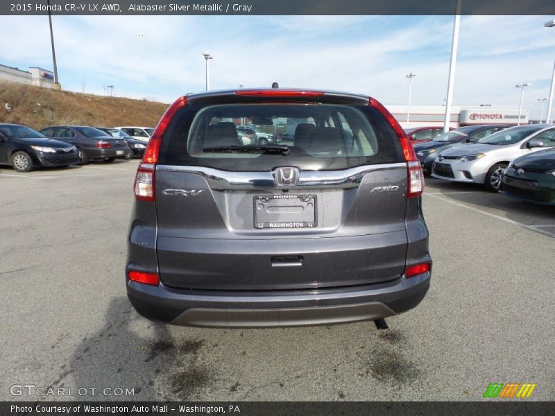 Alabaster Silver Metallic / Gray 2015 Honda CR-V LX AWD