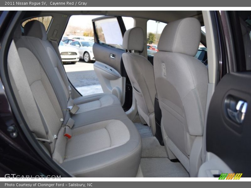 Cayenne Red / Gray 2011 Nissan Rogue SV