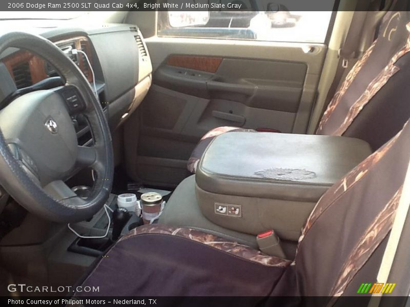 Bright White / Medium Slate Gray 2006 Dodge Ram 2500 SLT Quad Cab 4x4