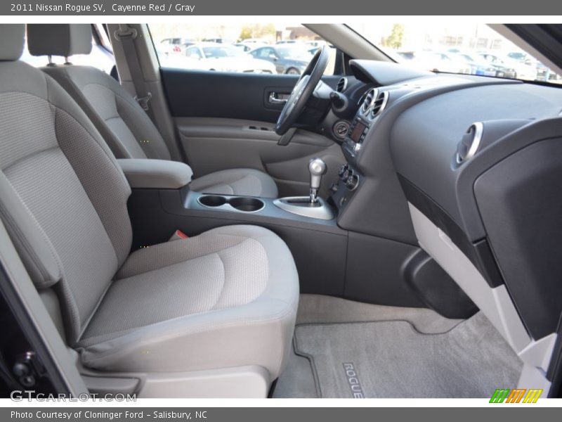 Cayenne Red / Gray 2011 Nissan Rogue SV