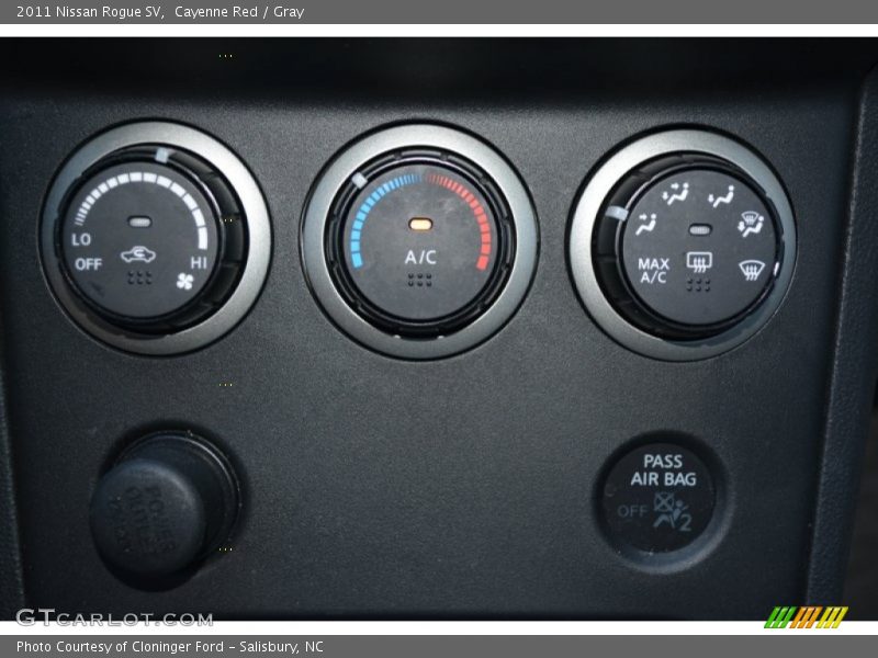 Cayenne Red / Gray 2011 Nissan Rogue SV